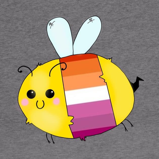 Pride Bees - Lesbian by Rendi_the_Graye